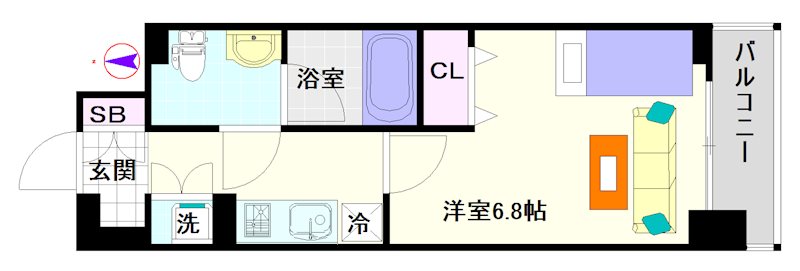 KDXレジデンス難波南 間取り