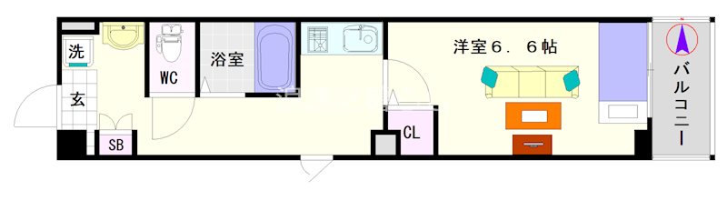 エフエルレジデンス心斎首府 間取り