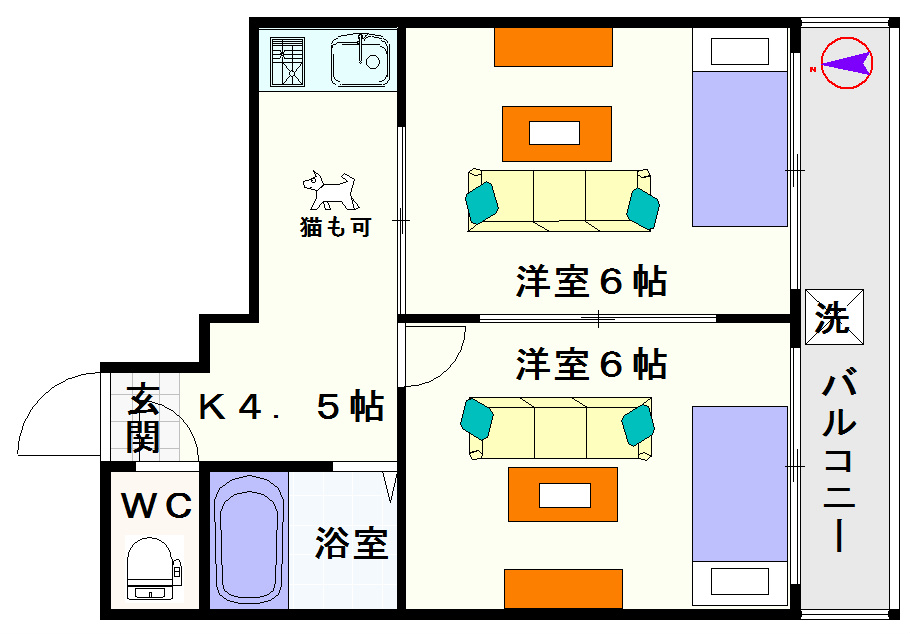 エクラ難波南 間取り