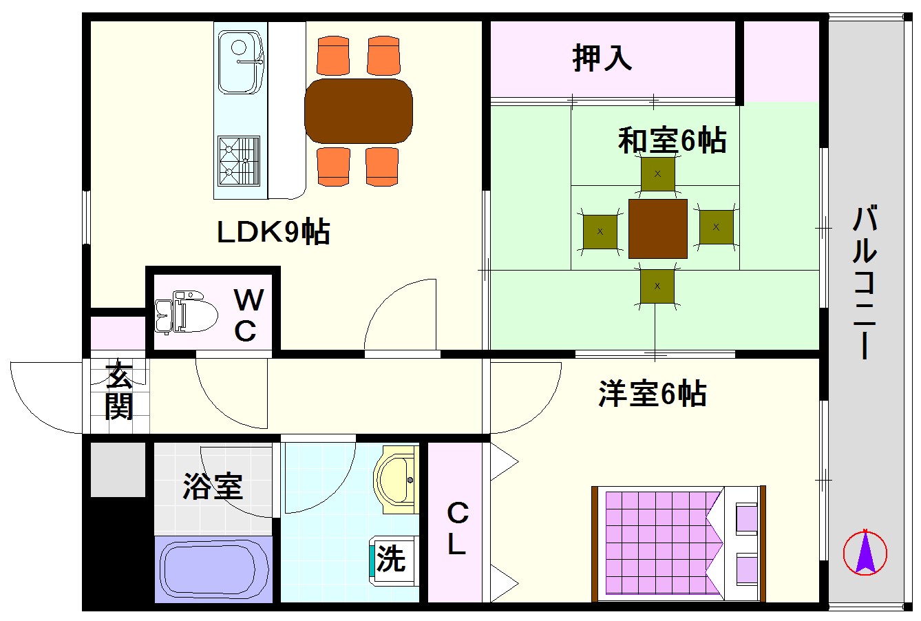 カサパルコ敷津 間取り