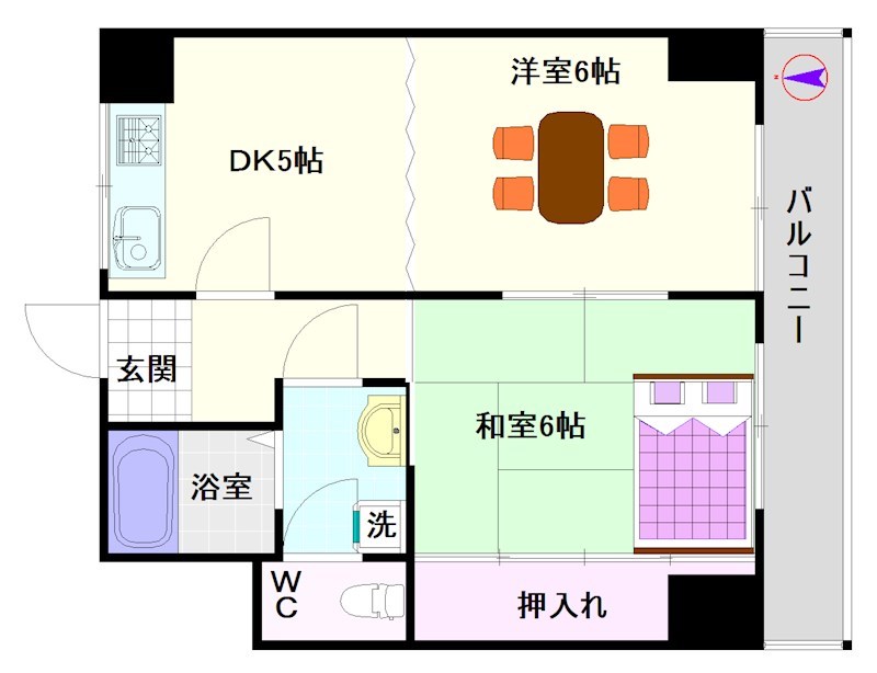 ビジタル恵美須８ 間取り