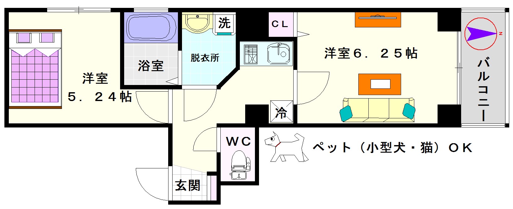 GARE  NAMBA 間取り