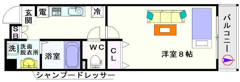 ジェイプライド難波南 間取り