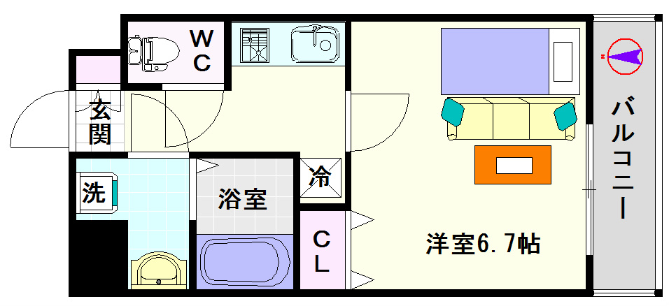 S-RESIDENCE NAMBA VIALE 間取り