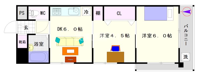 サントピア新今宮 間取り