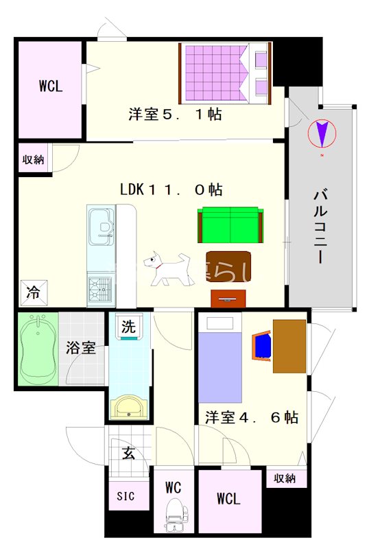 スプランディッドⅩ 間取り