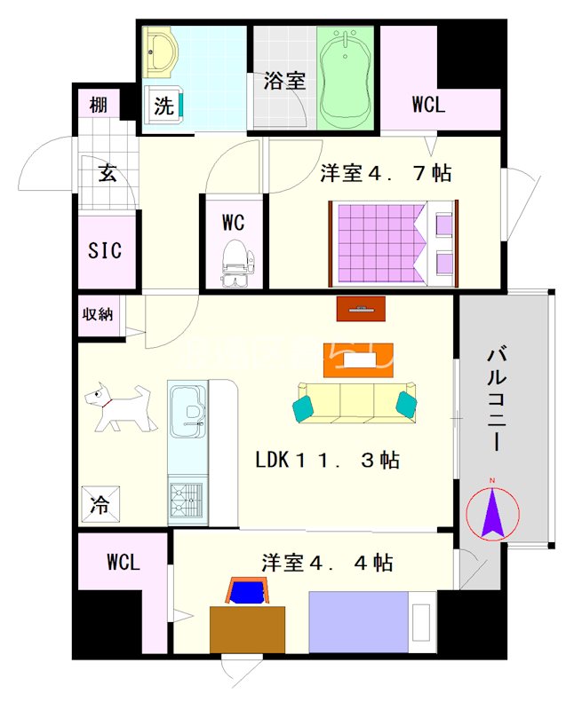 スプランディッドⅩ 間取り