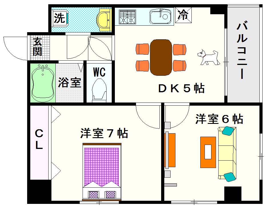 サニーコート塩草 間取り