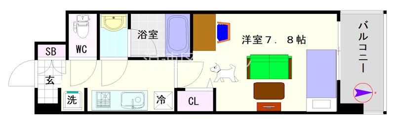 Alivis浪速東SoL TERRACE 間取り