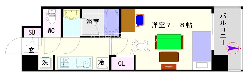Alivis浪速東SoL TERRACE 間取り