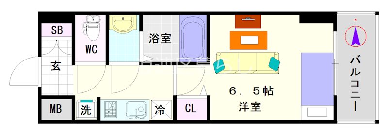 City Lux Namba South 間取り
