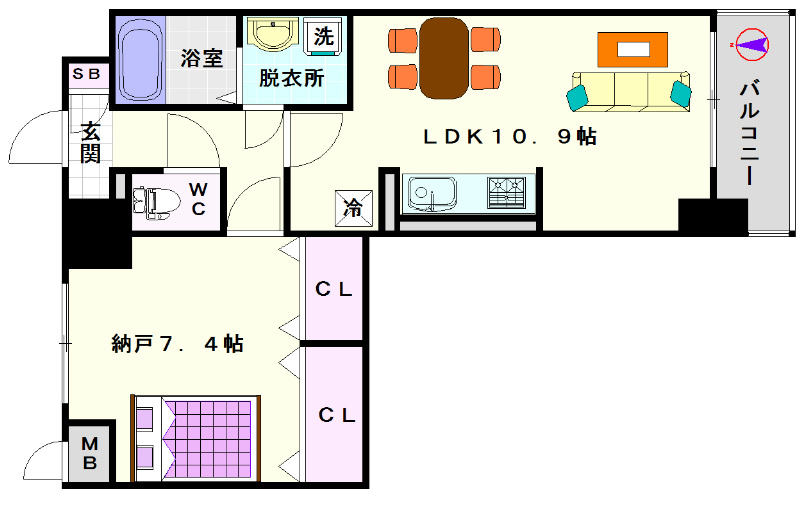 なんばソラニワ 間取り