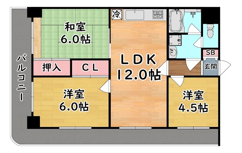 パレ ルミエール岡本 間取り