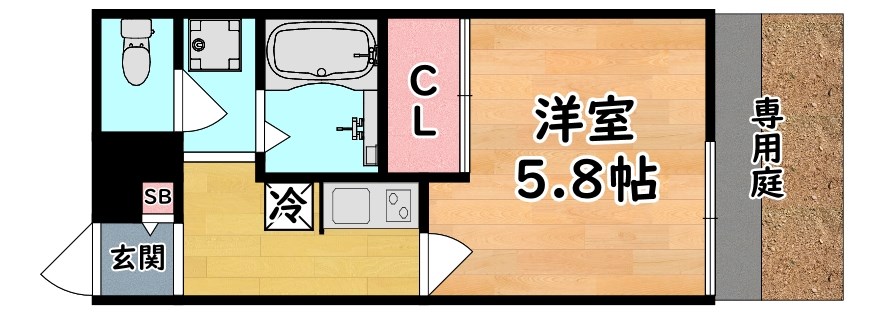 レオパレスNorth六甲 間取り