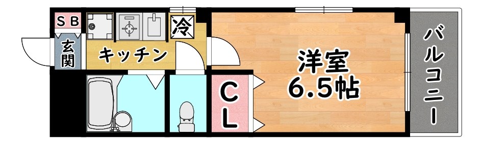 王子パークルームⅡ 間取り