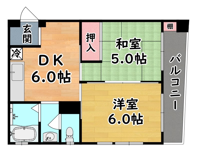 坂田ハイツ 間取り