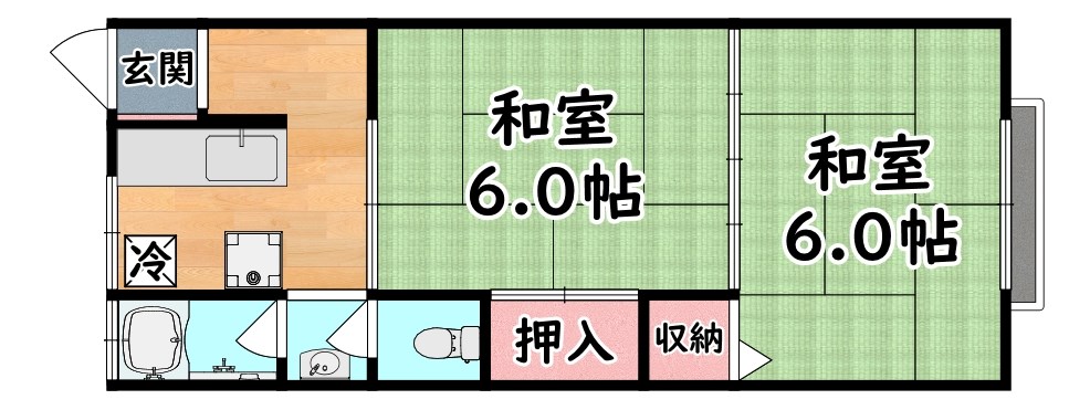 アイハウス船寺通 間取り