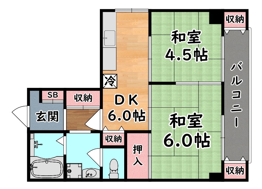 石町エメラルドハイツ 間取り