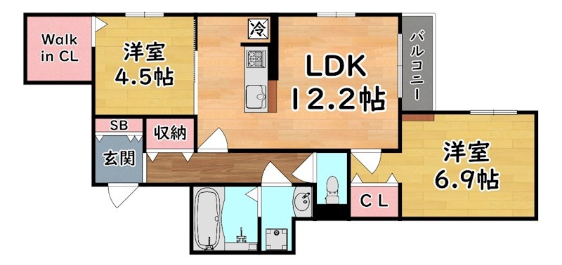 サンパティーク住吉 間取り