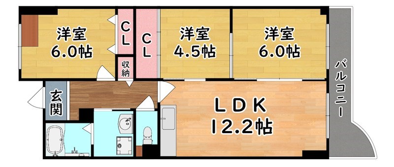 フロレセール南六甲 間取り