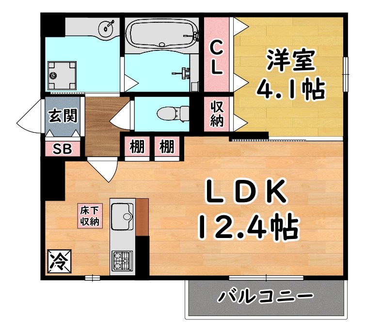 ディアコート住吉本町 間取り