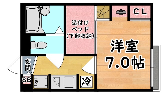 レオパレスみかけ 間取り