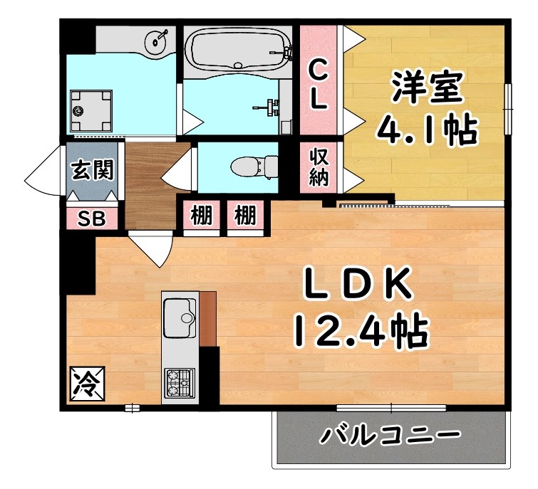 ディアコート住吉本町 間取り