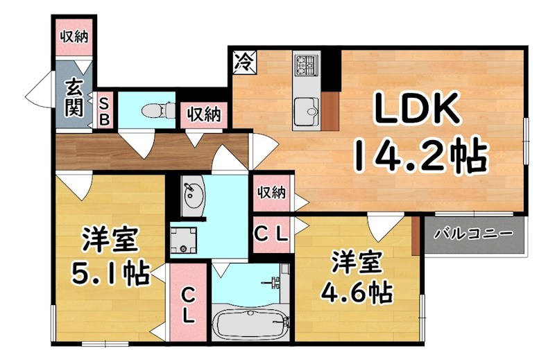 サンパティーク住吉 間取り