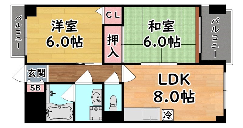アコーレ六甲I 間取り