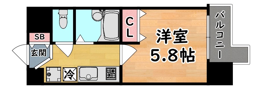 ブロスコート六甲Ⅱ 間取り
