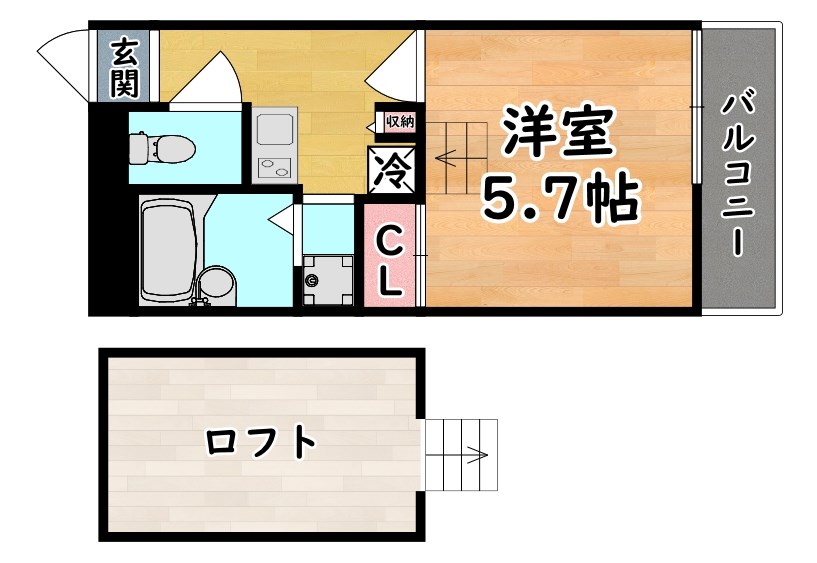 レオパレスメープル 間取り