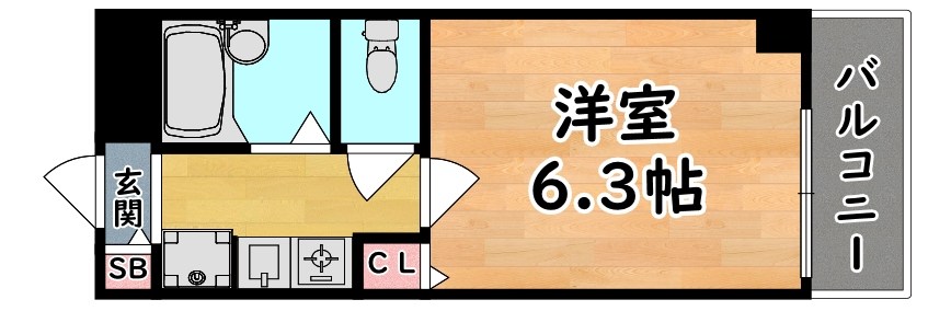 シャルマンフジ御影参番館 間取り