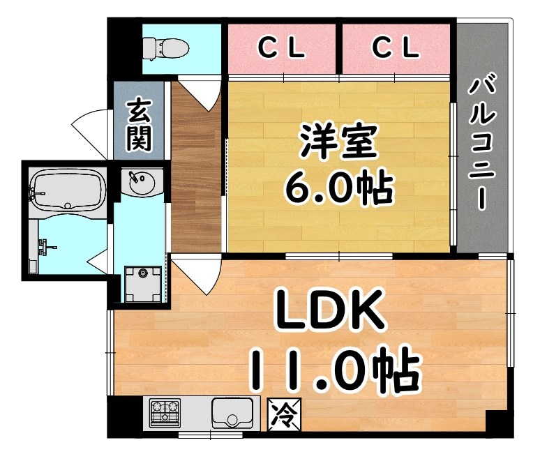 クルビス御影 間取り