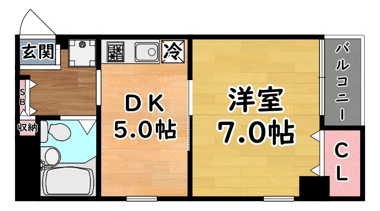 サンパレス21六甲Ⅰ 間取り