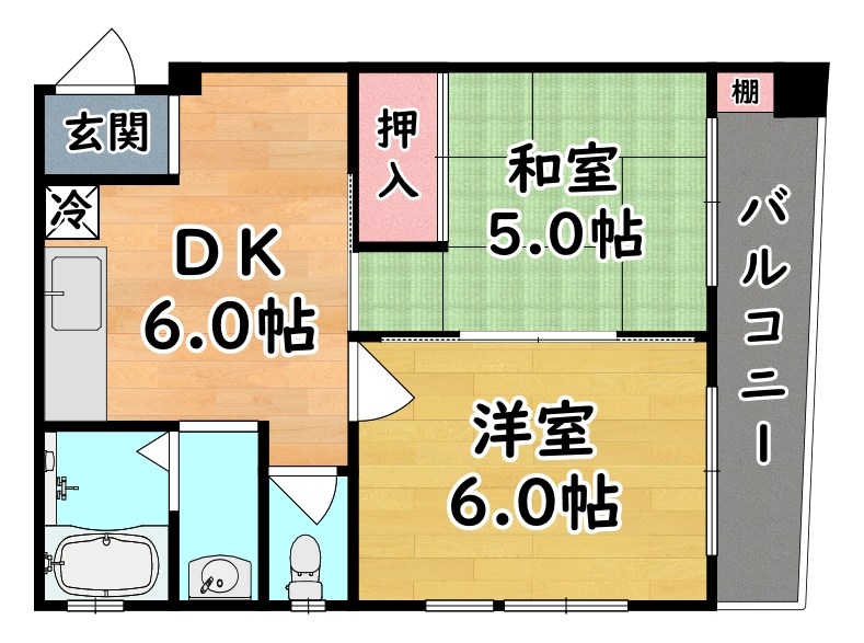 坂田ハイツ 間取り