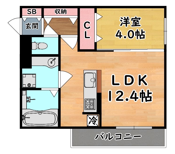 ディアコート住吉本町 間取り