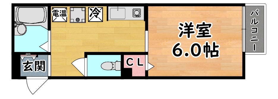 西之町ハイツB 間取り