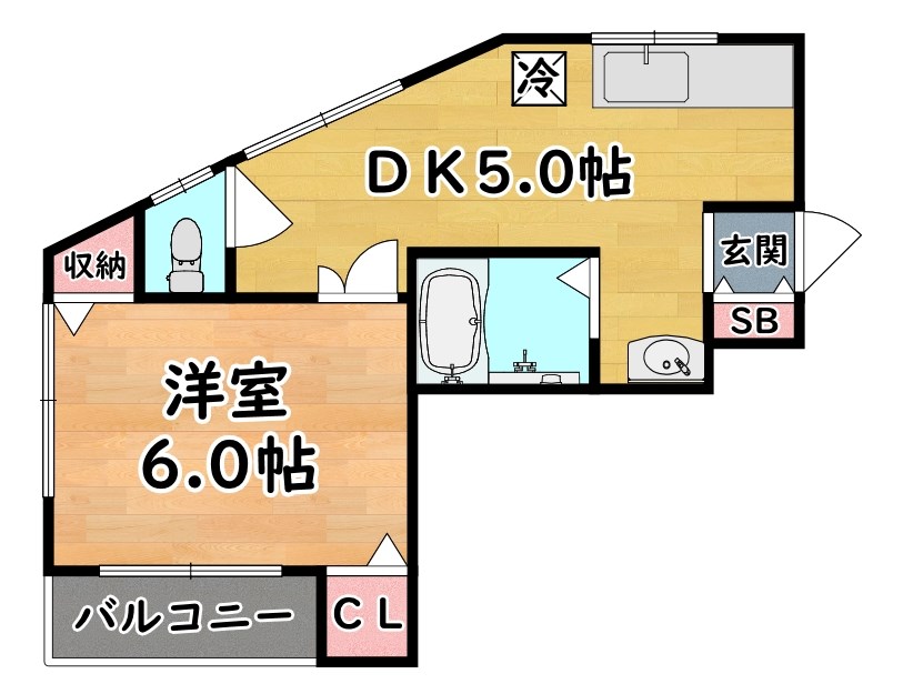 倉石ハイツ 間取り