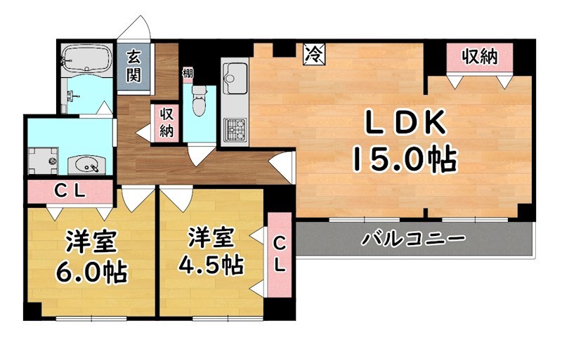 リバーサイド青谷 間取り