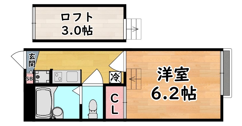 レオパレスノベルティー 間取り