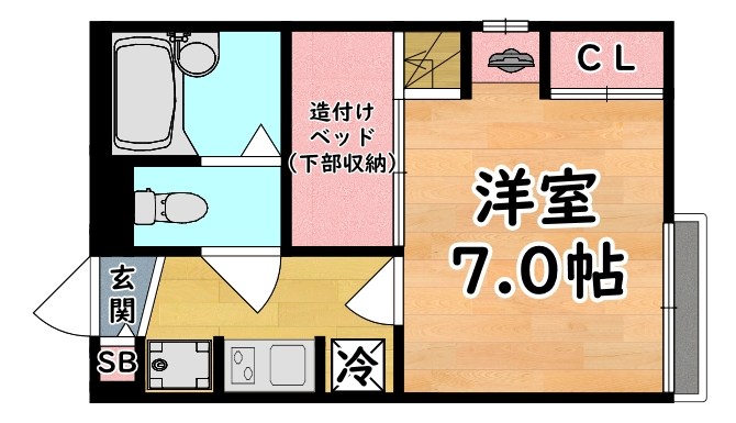 レオパレスみかけ 間取り