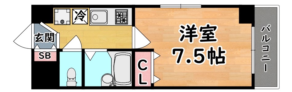 ブロスコート六甲Ⅱ 間取り