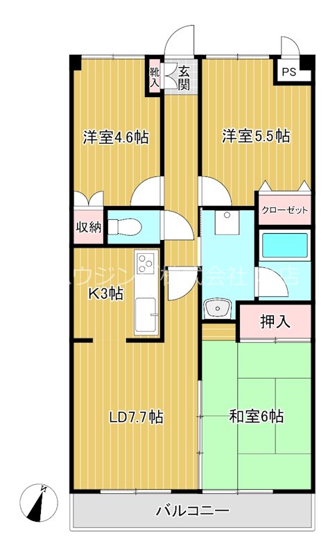 ファミーユ豊玉Ⅱ 間取り図