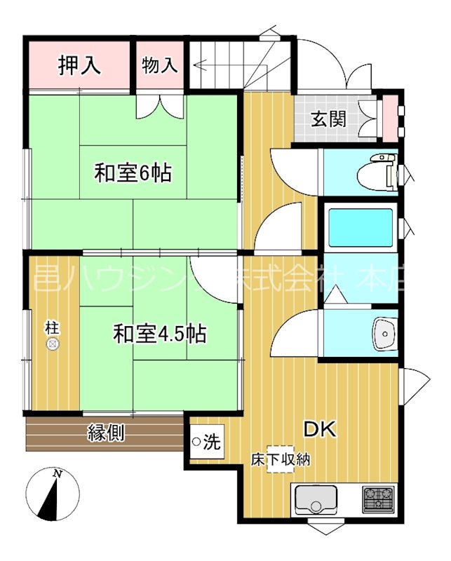 東久留米貸家 間取り図