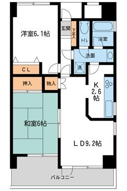 エスポワール東所沢 間取り図