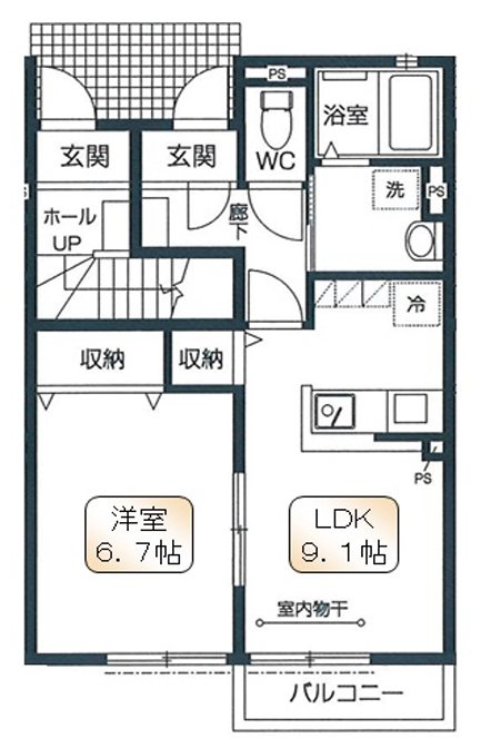 コンフォートガーデニア 間取り図