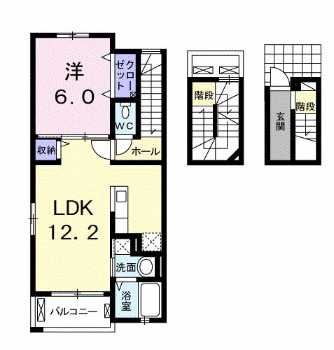 ラルーチェⅡ 間取り図