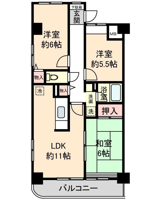 シャトー上清戸 間取り図