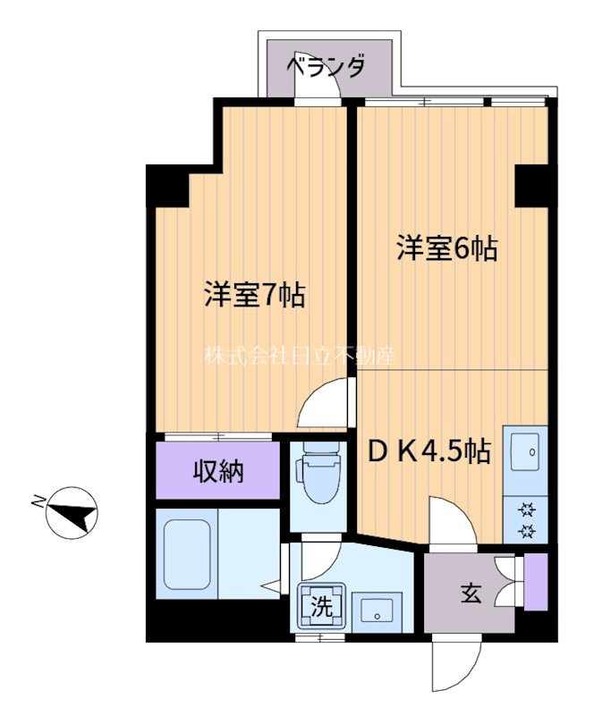 ジャパンハイツ方南 間取り
