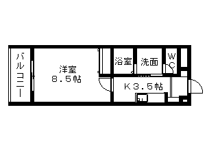 ボヌール富沢 105号室 間取り